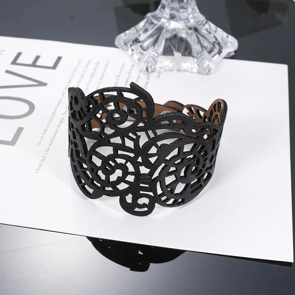 Retro Novelty Geometric Pu Leather Men's Bangle display picture 1