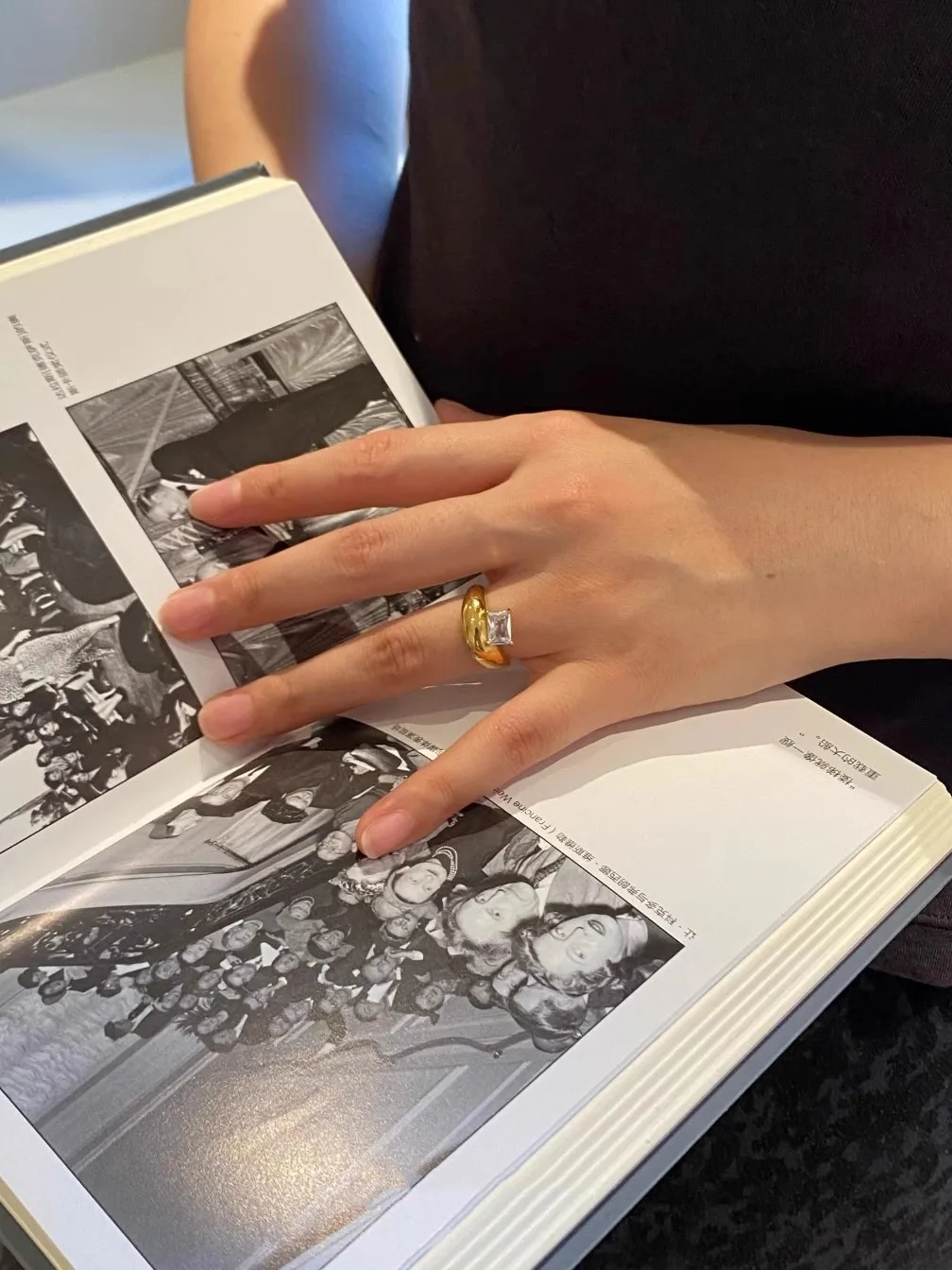 Simple Style Classic Style Rectangle 304 Stainless Steel Inlay Zircon 18K Gold Plated Women's Rings display picture 6