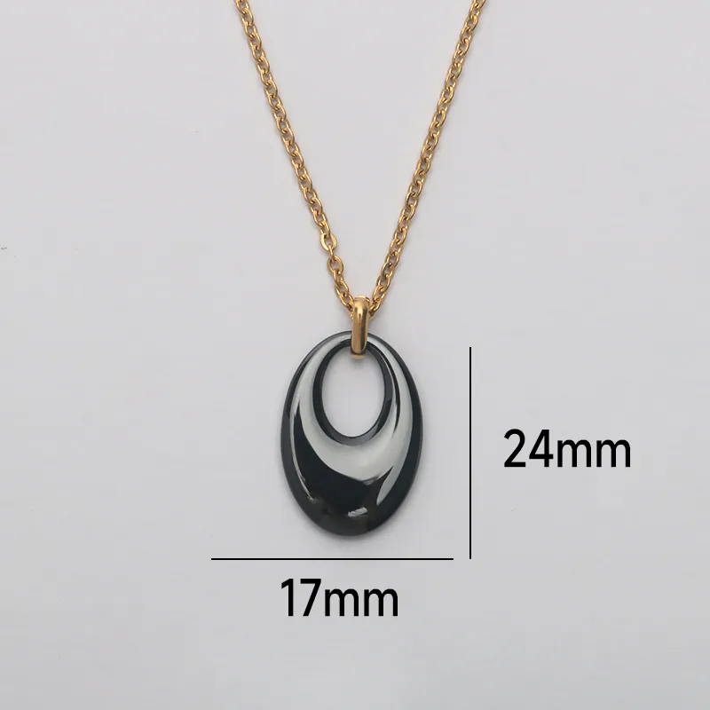 Simple Style Classic Style Geometric Titanium Steel Women's Pendant Necklace display picture 3
