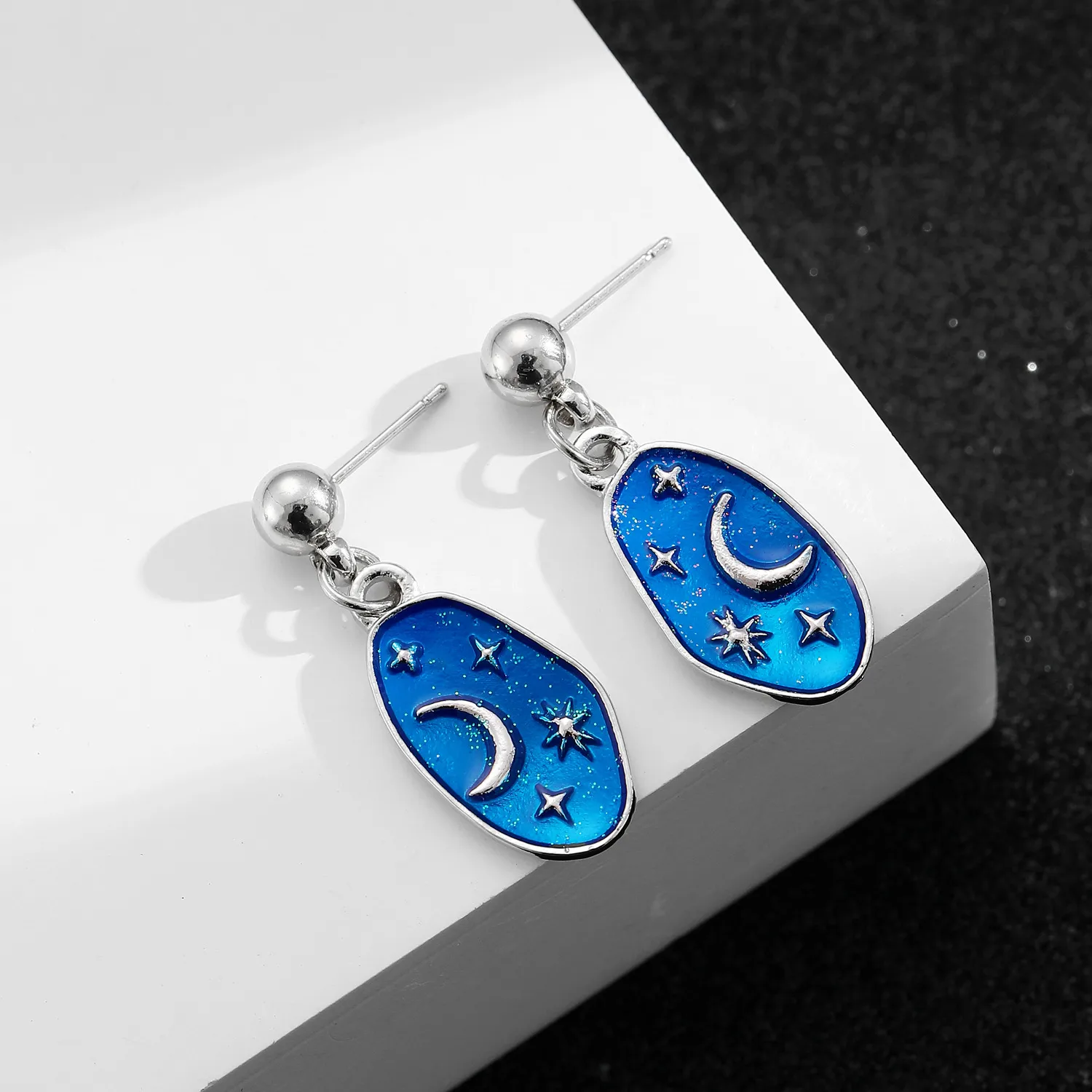Casual Elegant Star Moon Alloy Star Moon Plating Women's Rings Earrings Necklace display picture 7