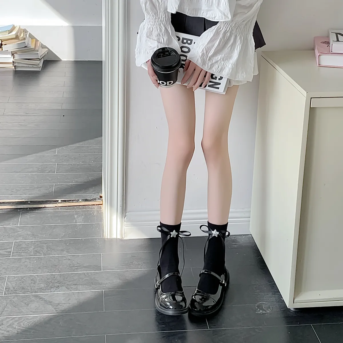Women's Cute Sweet Star Bow Knot Cotton Crew Socks 1 Piece display picture 11