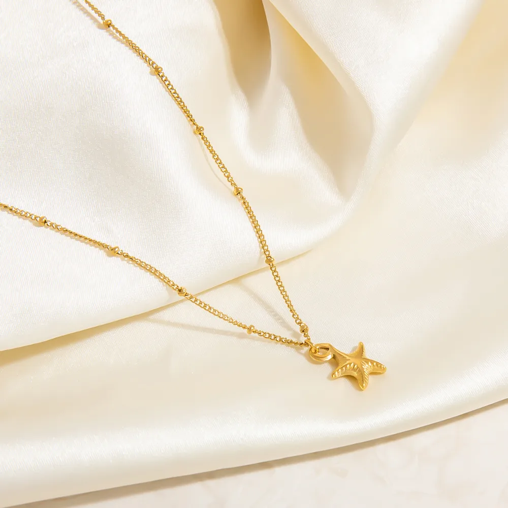 Modern Style Classic Style Scallop Starfish 304 Stainless Steel Women's Pendant Necklace display picture 11