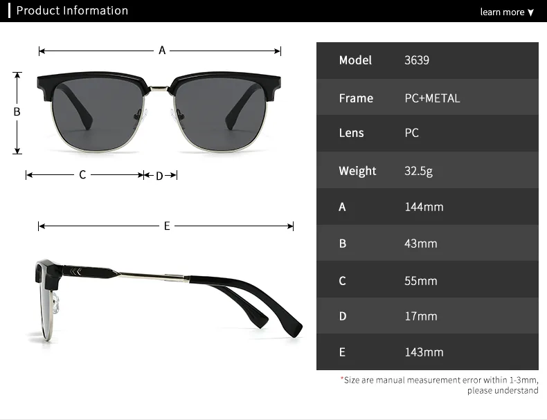 Casual Modern Style Square Pc Square Full Frame Glasses display picture 1