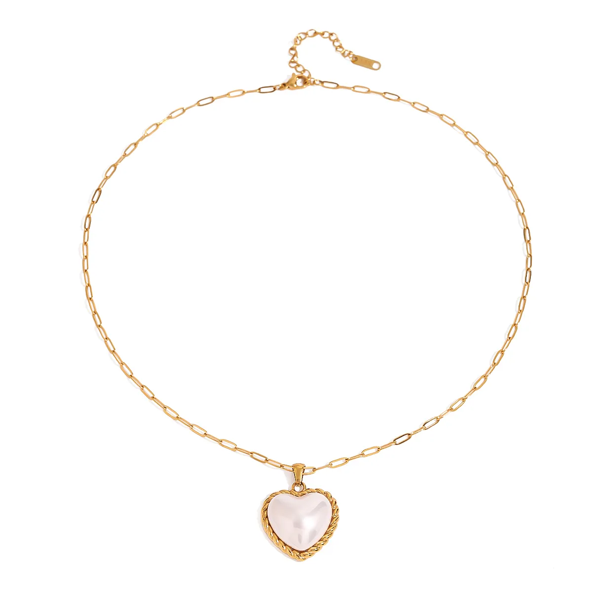 Elegant Simple Style Heart Shape 304 Stainless Steel Women's Necklace display picture 15