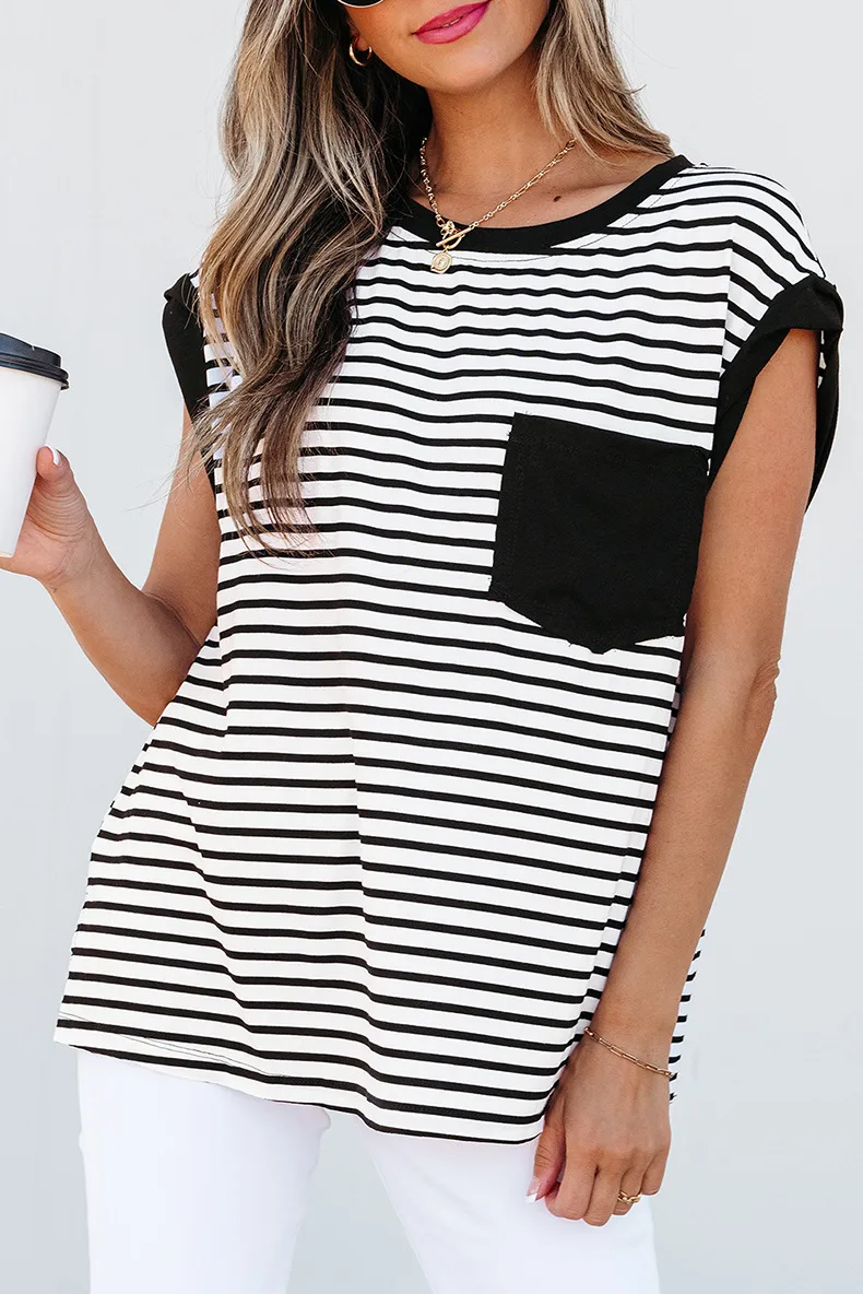 Women's T-shirt Tank Tops Casual Simple Style Streetwear Stripe display picture 1