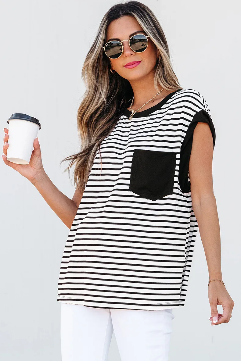 Women's T-shirt Tank Tops Casual Simple Style Streetwear Stripe display picture 3
