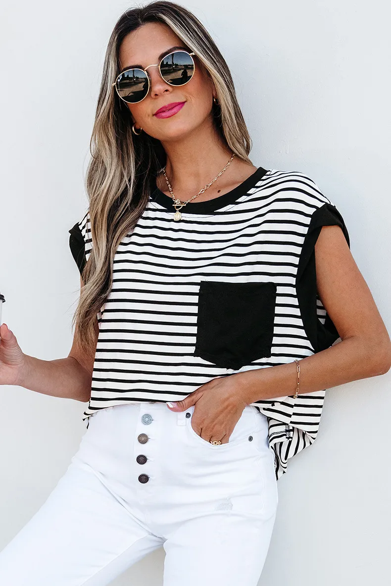 Women's T-shirt Tank Tops Casual Simple Style Streetwear Stripe display picture 4