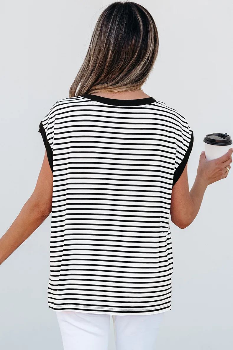 Women's T-shirt Tank Tops Casual Simple Style Streetwear Stripe display picture 5