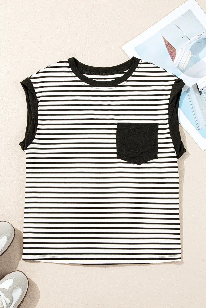 Women's T-shirt Tank Tops Casual Simple Style Streetwear Stripe display picture 6