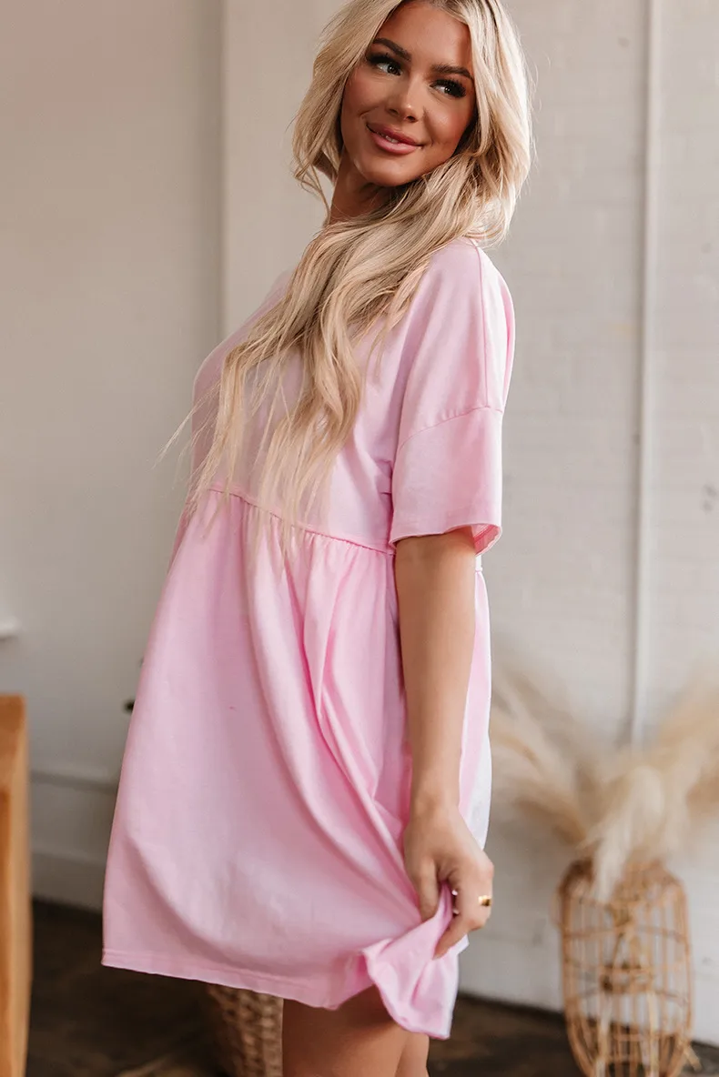 Women's One-Step Skirt Casual Elegant Streetwear Round Neck Half Sleeve Solid Color Above Knee Holiday Daily Selfie display picture 5