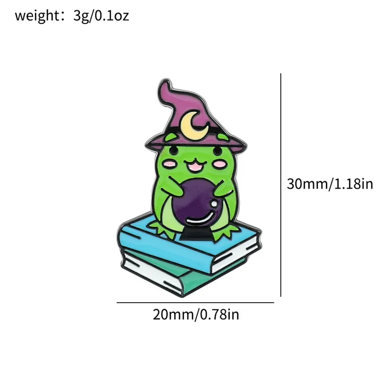 Cartoon Style Cute Animal Cartoon Frog Alloy Stamping Stoving Varnish Plating Unisex Cartoon Pinback Badge Brooches Collar Pin display picture 15