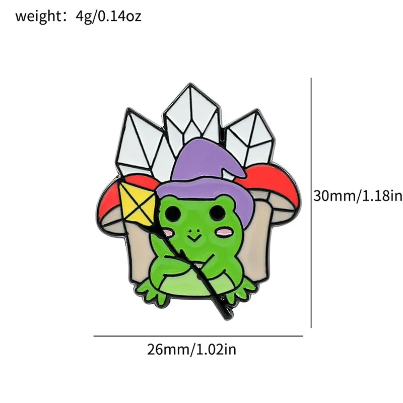 Cartoon Style Cute Animal Cartoon Frog Alloy Stamping Stoving Varnish Plating Unisex Cartoon Pinback Badge Brooches Collar Pin display picture 14