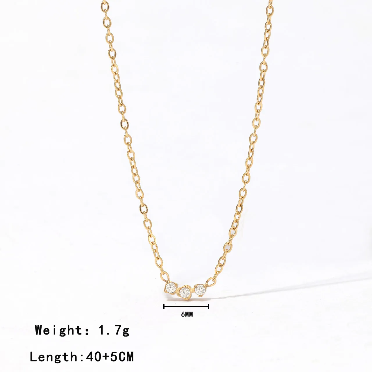 Elegant Simple Style Chain 304 Stainless Steel 16K Gold Plated Women's Pendant Necklace display picture 1
