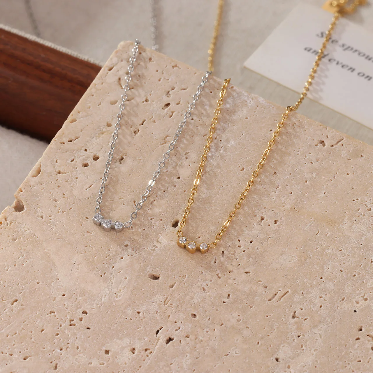Elegant Simple Style Chain 304 Stainless Steel 16K Gold Plated Women's Pendant Necklace display picture 4