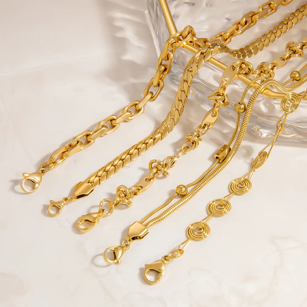 Vintage Style Classic Style Solid Color 304 Stainless Steel Women's Bracelets display picture 9
