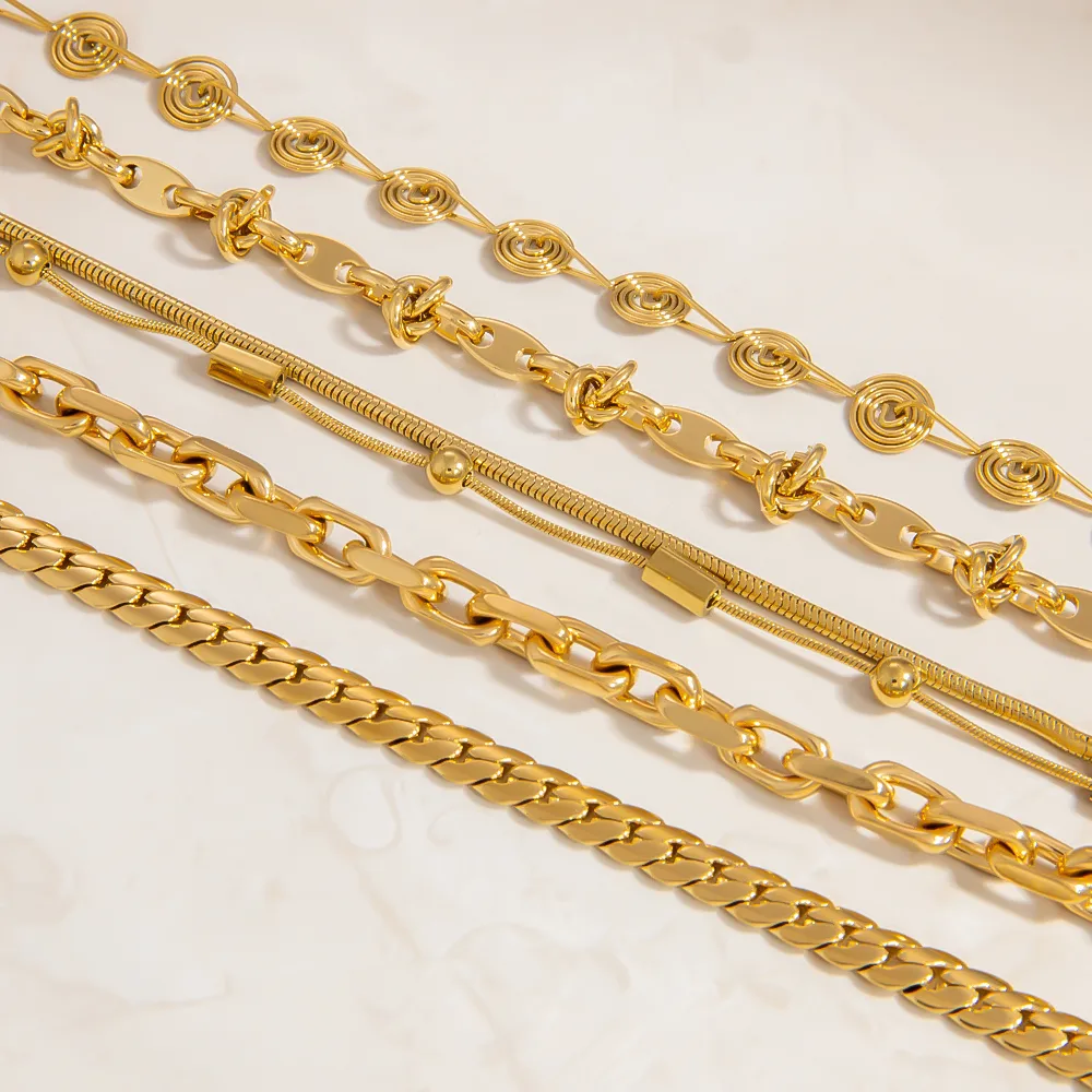 Vintage Style Classic Style Solid Color 304 Stainless Steel Women's Bracelets display picture 7