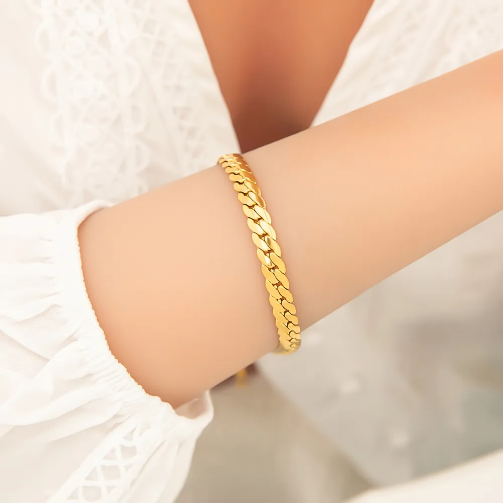 Vintage Style Classic Style Solid Color 304 Stainless Steel Women's Bracelets display picture 3