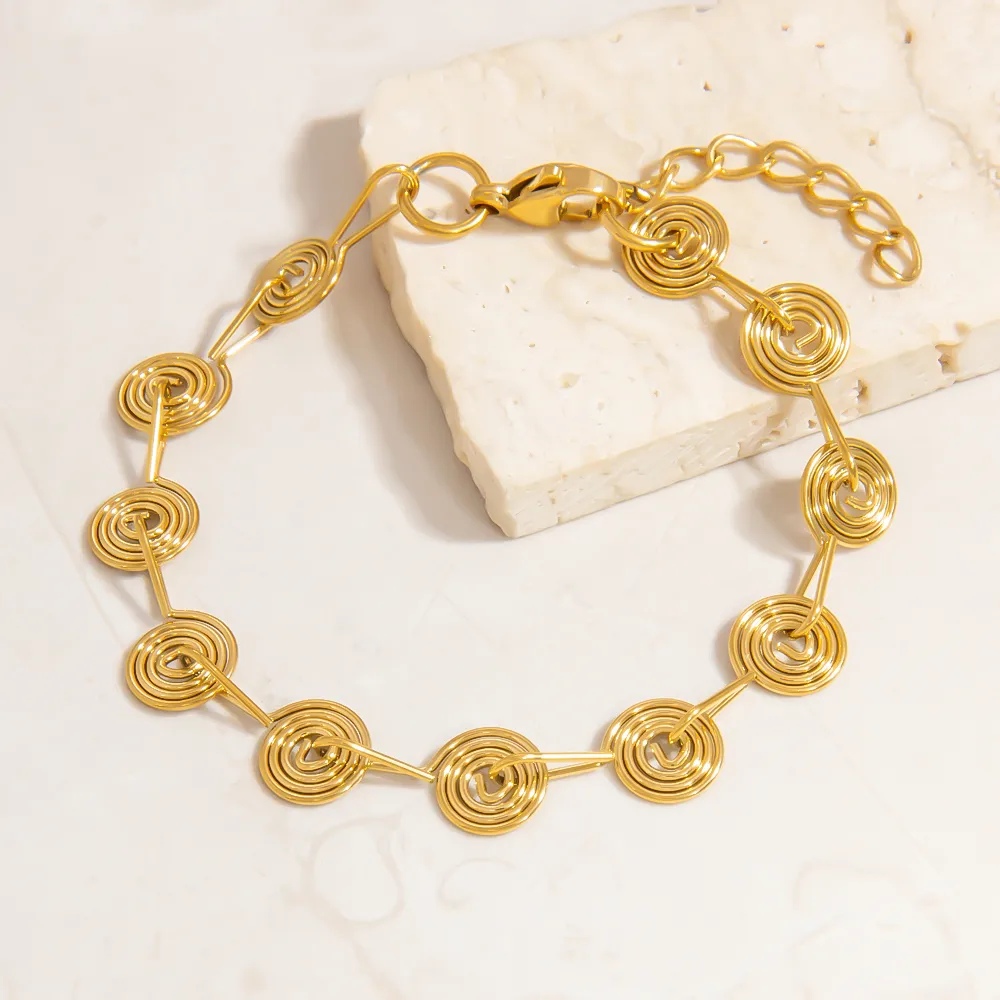 Vintage Style Classic Style Solid Color 304 Stainless Steel Women's Bracelets display picture 12