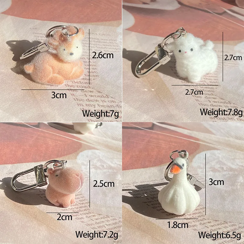 Cute Animal Alpaca Elk Synthetic Resin Alloy Unisex Bag Pendant Keychain display picture 2