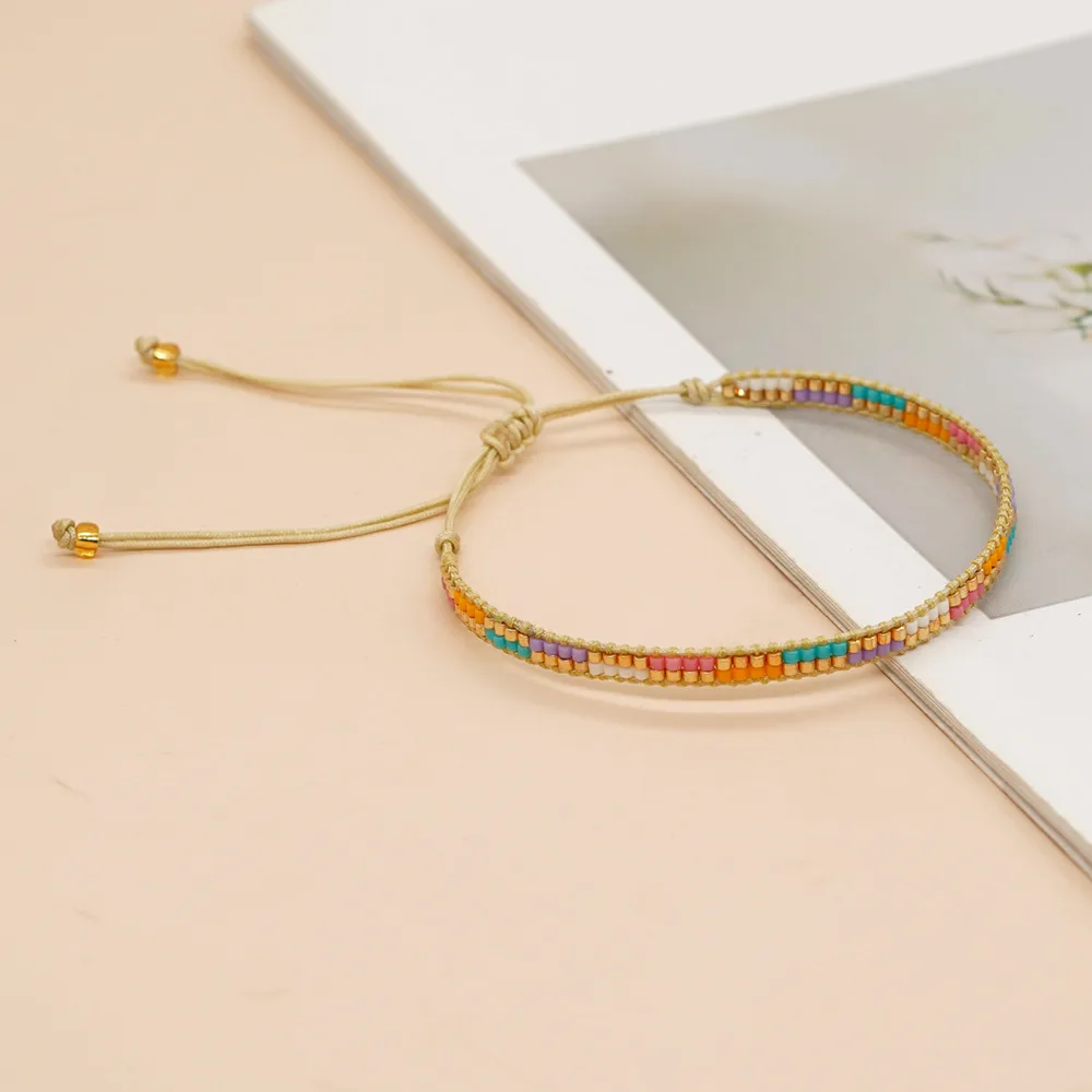 Ethnic Style Simple Style Colorful Seed Bead Knitting Women's Bracelets display picture 10