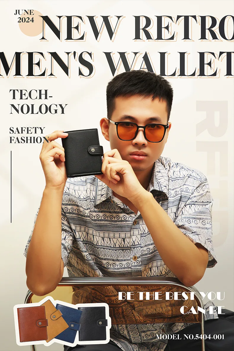 Mandu Men's Wallet New High-Grade Vertical Card Holder  Anti-Theft Swiping Wallet Coin Purse Wholesale display picture 2