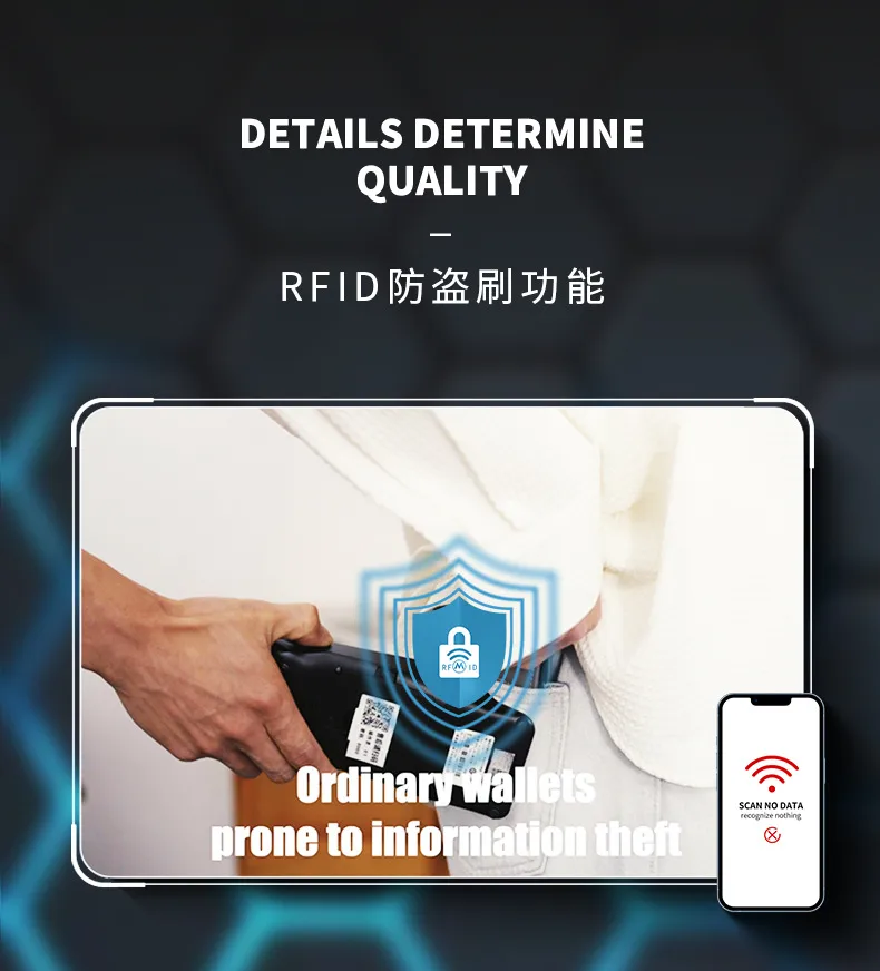 Mandu Men's Wallet New High-Grade Vertical Card Holder  Anti-Theft Swiping Wallet Coin Purse Wholesale display picture 5