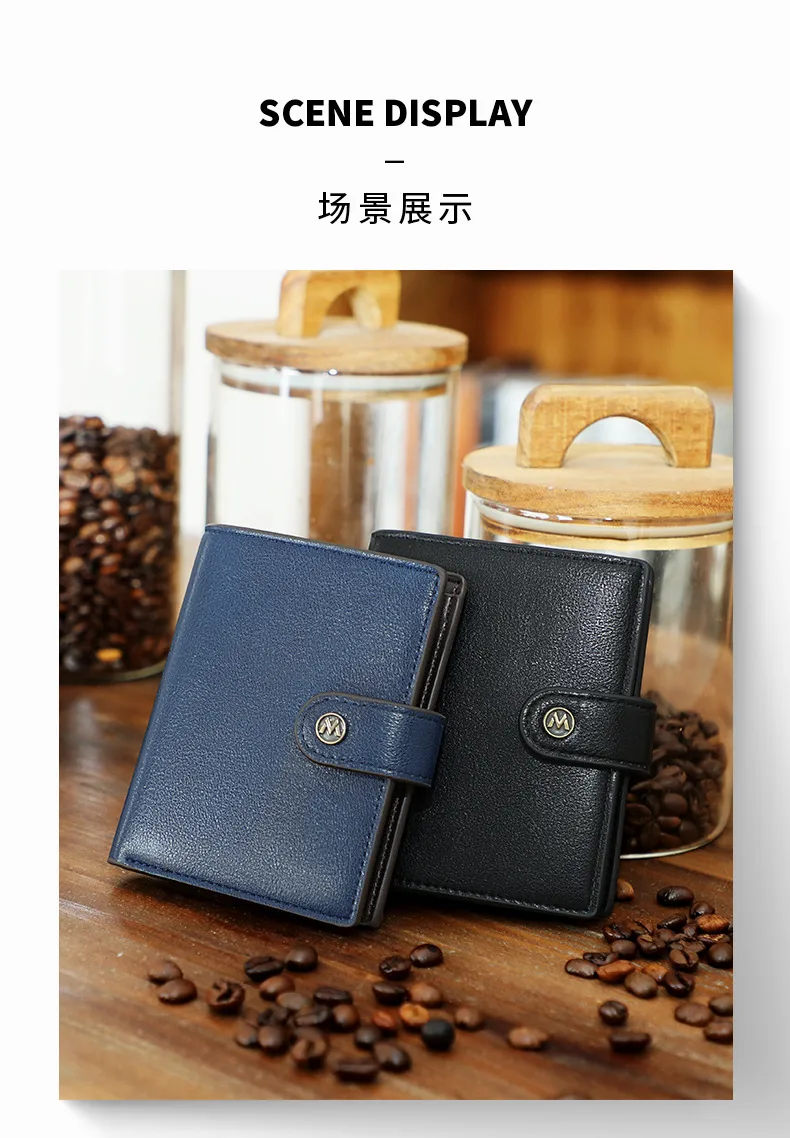 Mandu Men's Wallet New High-Grade Vertical Card Holder  Anti-Theft Swiping Wallet Coin Purse Wholesale display picture 9