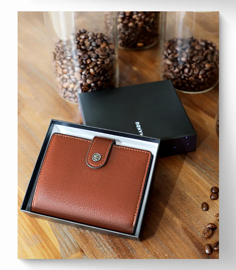 Mandu Men's Wallet New High-Grade Vertical Card Holder  Anti-Theft Swiping Wallet Coin Purse Wholesale display picture 10