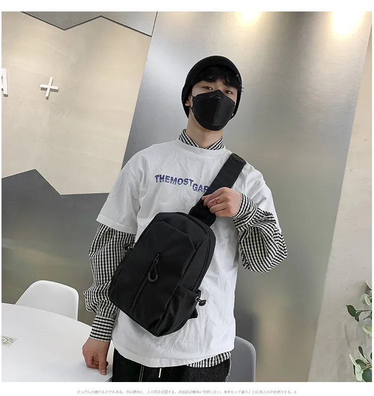 Foreign Trade Messenger Bag Men's Simple Shoulder Bag Men's Shoulder Bag New Chest Bag Small Backpack Sports Small Crossbody Bag display picture 6