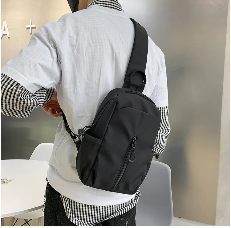 Foreign Trade Messenger Bag Men's Simple Shoulder Bag Men's Shoulder Bag New Chest Bag Small Backpack Sports Small Crossbody Bag display picture 9