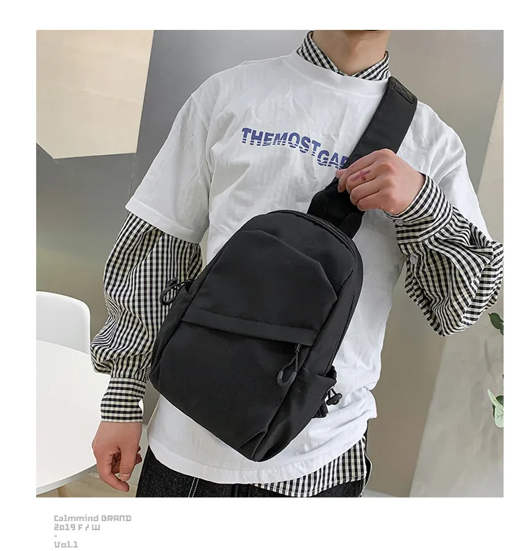 Foreign Trade Messenger Bag Men's Simple Shoulder Bag Men's Shoulder Bag New Chest Bag Small Backpack Sports Small Crossbody Bag display picture 11