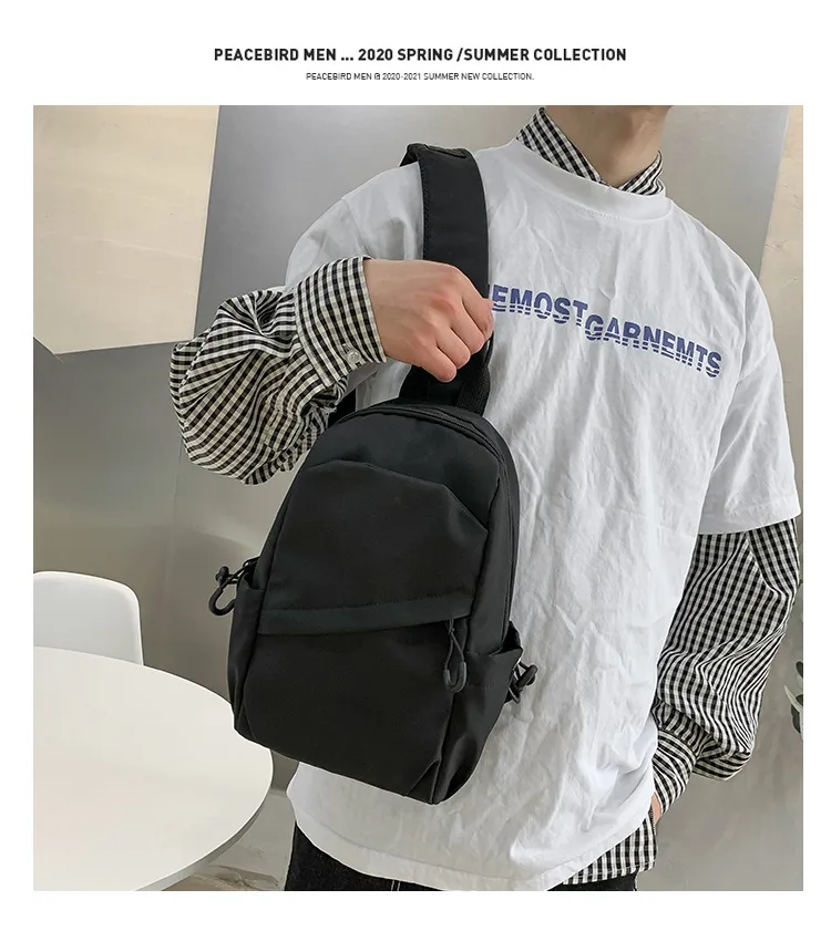 Foreign Trade Messenger Bag Men's Simple Shoulder Bag Men's Shoulder Bag New Chest Bag Small Backpack Sports Small Crossbody Bag display picture 14