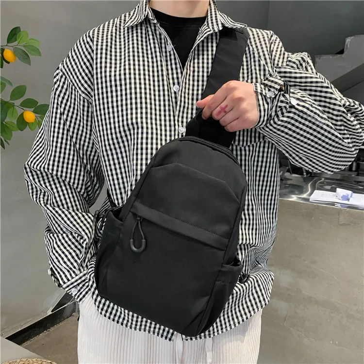 Foreign Trade Messenger Bag Men's Simple Shoulder Bag Men's Shoulder Bag New Chest Bag Small Backpack Sports Small Crossbody Bag display picture 15