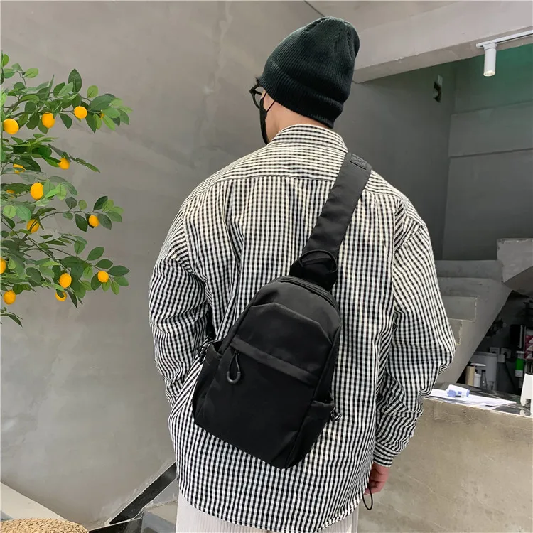 Foreign Trade Messenger Bag Men's Simple Shoulder Bag Men's Shoulder Bag New Chest Bag Small Backpack Sports Small Crossbody Bag display picture 16