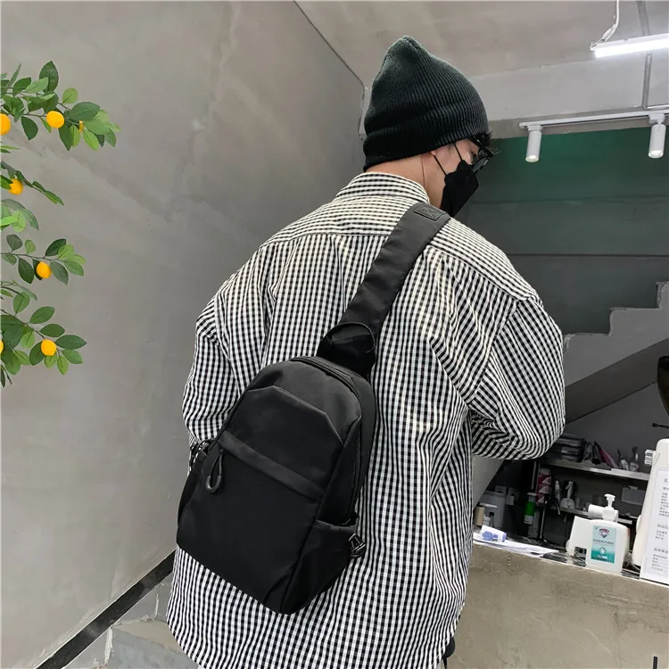 Foreign Trade Messenger Bag Men's Simple Shoulder Bag Men's Shoulder Bag New Chest Bag Small Backpack Sports Small Crossbody Bag display picture 17