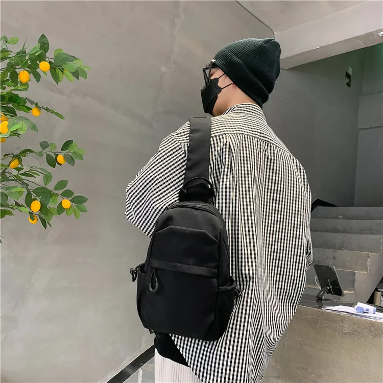 Foreign Trade Messenger Bag Men's Simple Shoulder Bag Men's Shoulder Bag New Chest Bag Small Backpack Sports Small Crossbody Bag display picture 18