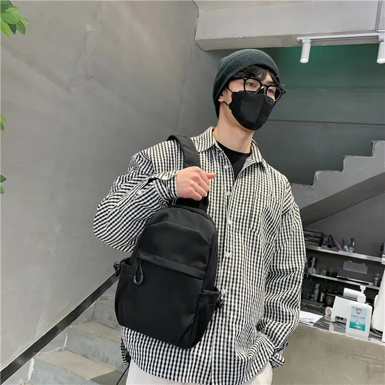 Foreign Trade Messenger Bag Men's Simple Shoulder Bag Men's Shoulder Bag New Chest Bag Small Backpack Sports Small Crossbody Bag display picture 19