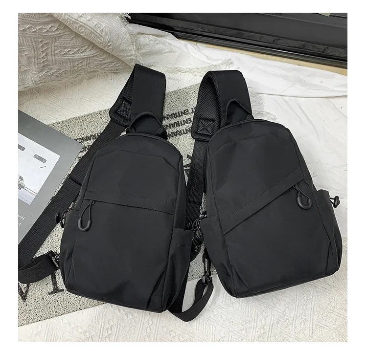 Foreign Trade Messenger Bag Men's Simple Shoulder Bag Men's Shoulder Bag New Chest Bag Small Backpack Sports Small Crossbody Bag display picture 21