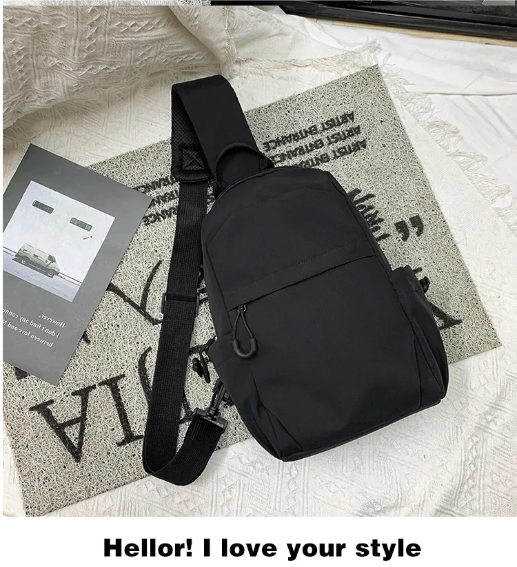Foreign Trade Messenger Bag Men's Simple Shoulder Bag Men's Shoulder Bag New Chest Bag Small Backpack Sports Small Crossbody Bag display picture 23