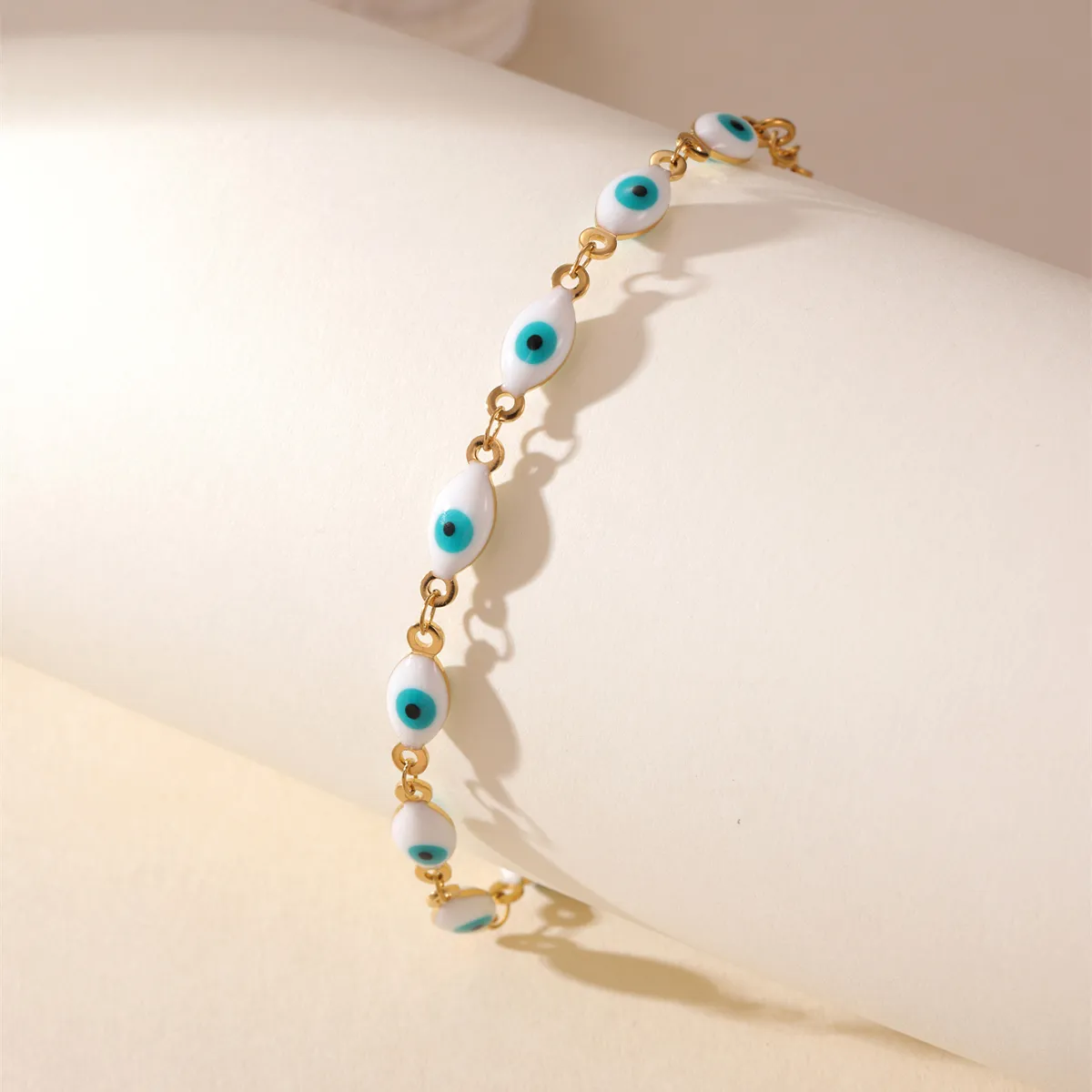 Casual Devil's Eye 304 Stainless Steel 18K Gold Plated None Bracelets In Bulk display picture 2