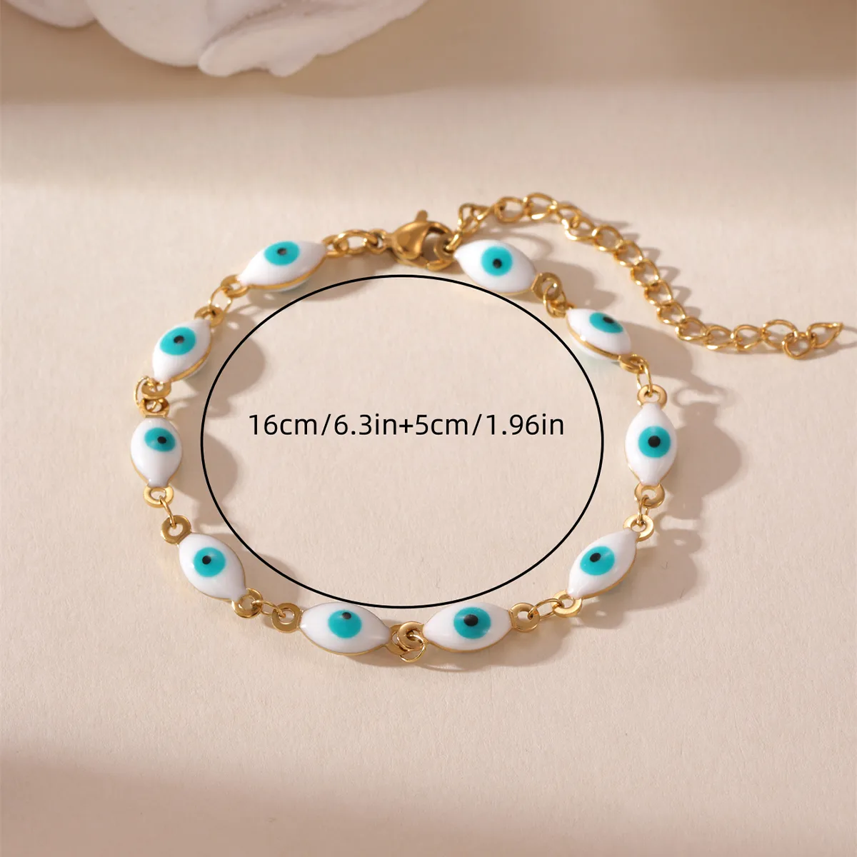 Casual Devil's Eye 304 Stainless Steel 18K Gold Plated None Bracelets In Bulk display picture 4