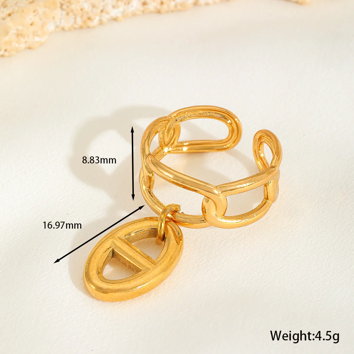 IG Style Basic Commute Devil's Eye Chili 304 Stainless Steel Alloy Copper Enamel Women's Rings Bracelets display picture 3