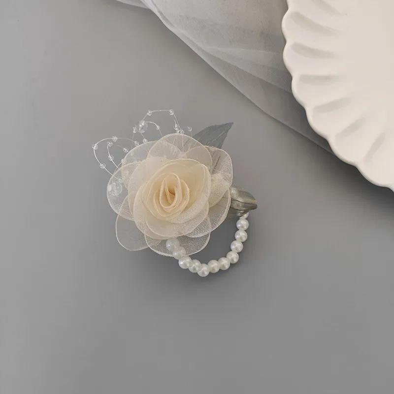 Bridesmaid Wrist Flower Bride Wedding Sisters Group Handed Flower Wedding Mori Style Beautiful Super Fairy Bracelet Wedding Supplies 5429 display picture 7