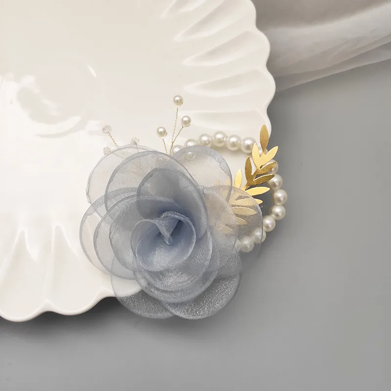 Bridesmaid Wrist Flower Bride Wedding Sisters Group Handed Flower Wedding Mori Style Beautiful Super Fairy Bracelet Wedding Supplies 5429 display picture 20