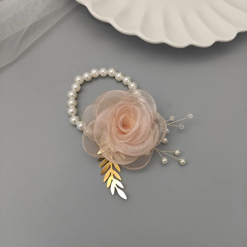 Bridesmaid Wrist Flower Bride Wedding Sisters Group Handed Flower Wedding Mori Style Beautiful Super Fairy Bracelet Wedding Supplies 5429 display picture 25