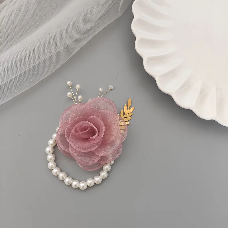 Bridesmaid Wrist Flower Bride Wedding Sisters Group Handed Flower Wedding Mori Style Beautiful Super Fairy Bracelet Wedding Supplies 5429 display picture 29
