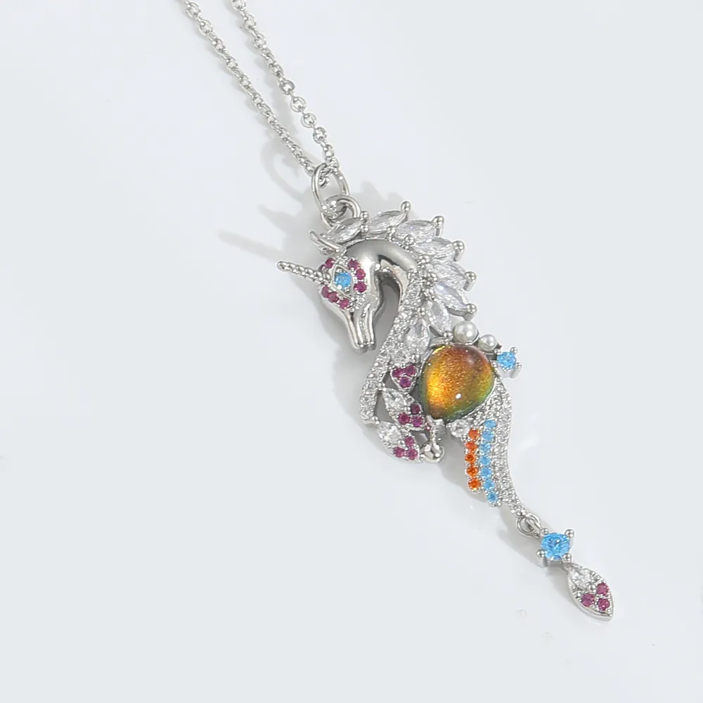 Hawaiian Animal Copper Zircon 14K Gold Plated Women's Pendant Necklace display picture 7