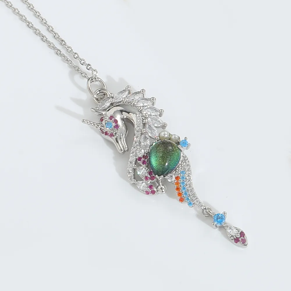 Hawaiian Animal Copper Zircon 14K Gold Plated Women's Pendant Necklace display picture 11