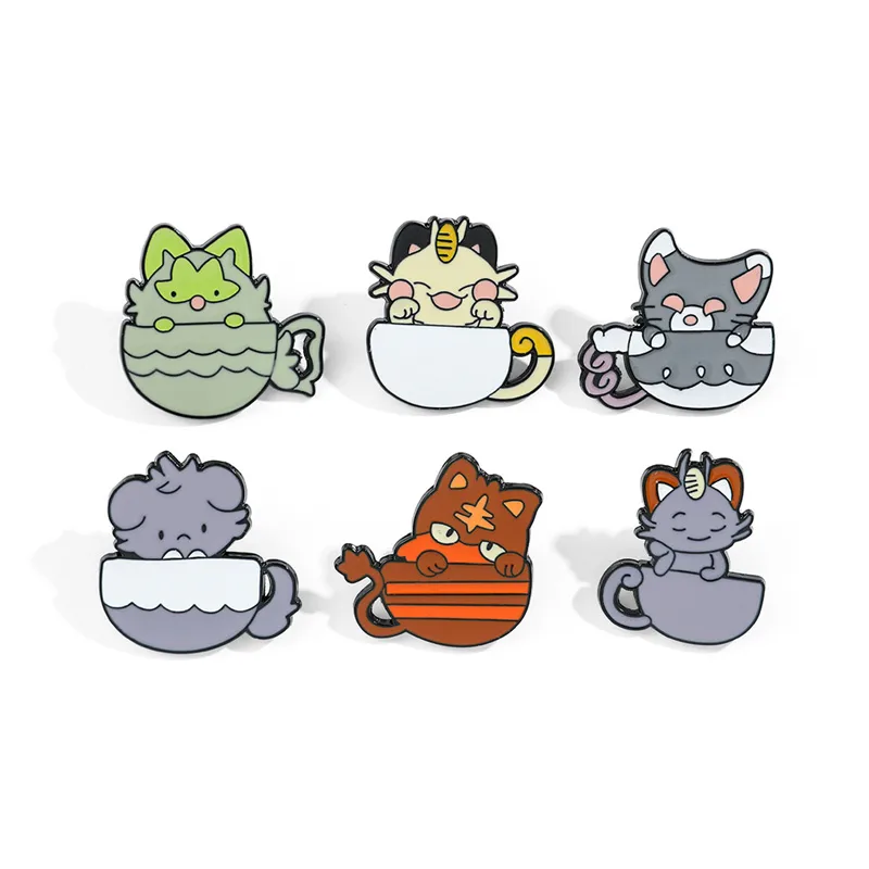 Cute Simple Style Animal Cartoon Character Alloy Stamping Stoving Varnish Plating Unisex Brooches display picture 2