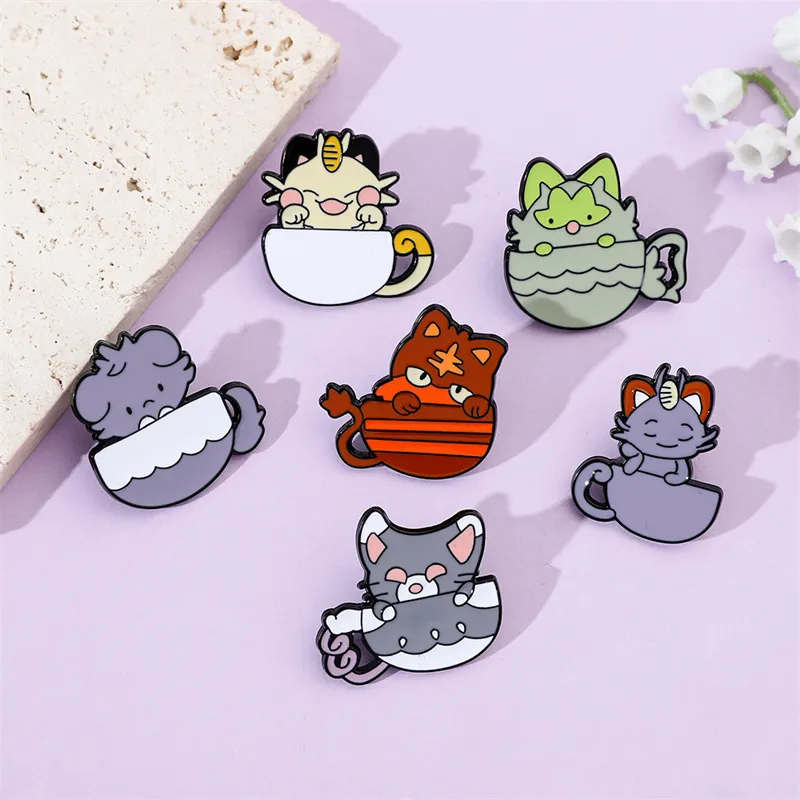 Cute Simple Style Animal Cartoon Character Alloy Stamping Stoving Varnish Plating Unisex Brooches display picture 14